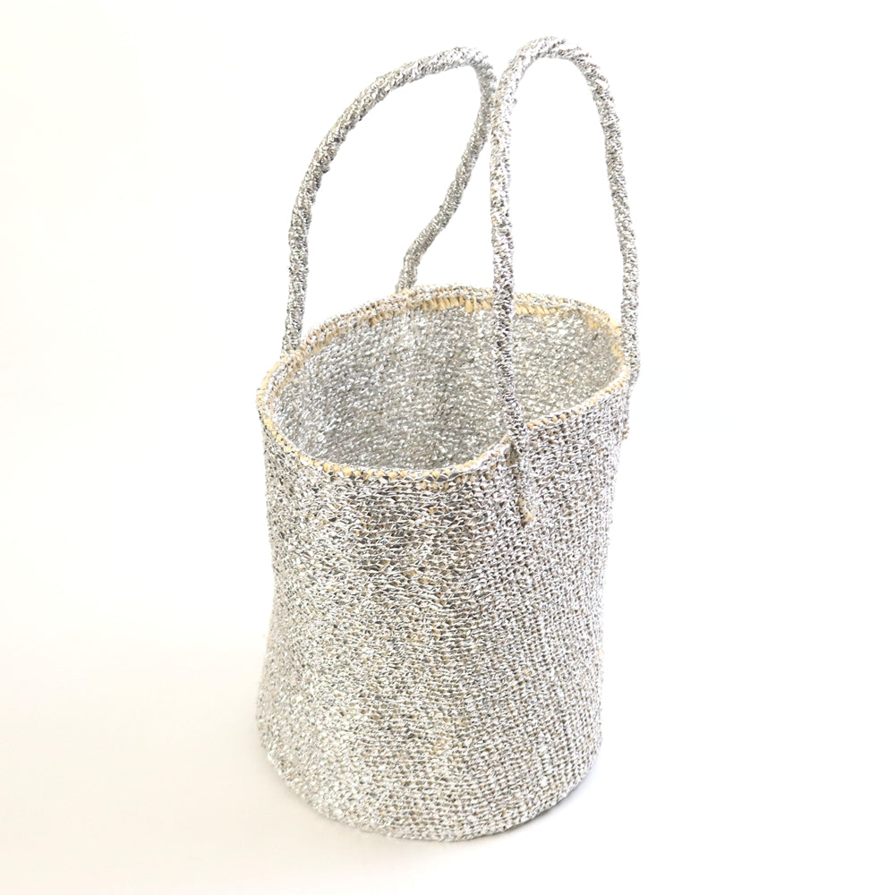 プラスチックサイザルバッグ共手10x12 プラチナ