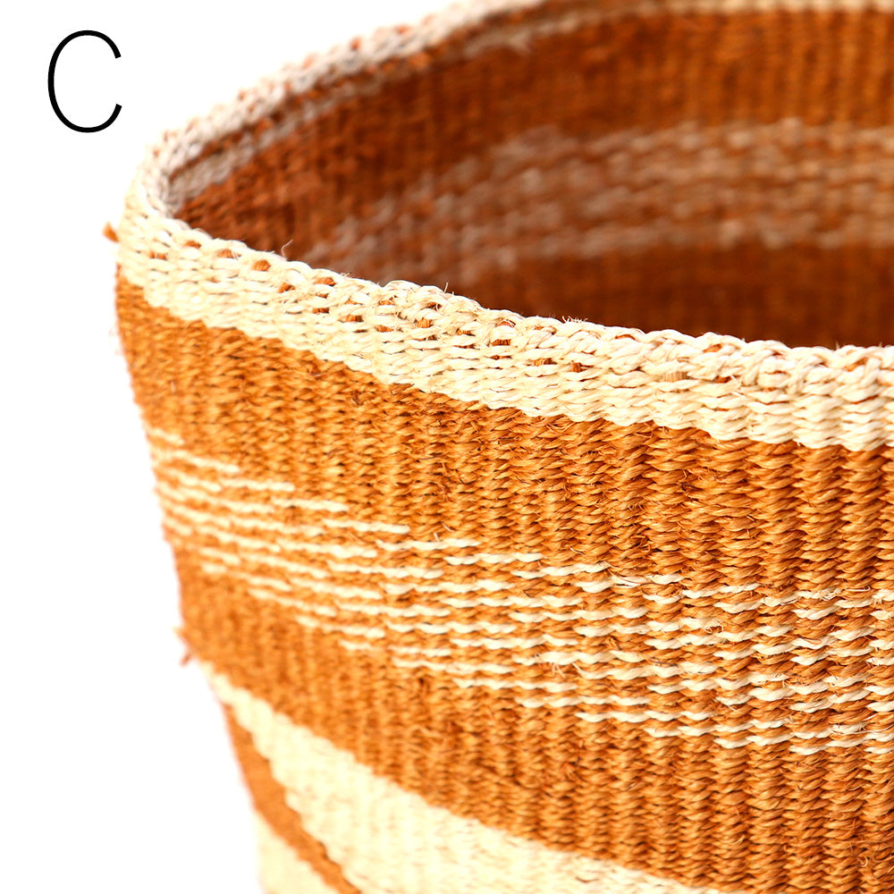 サイザル 大きな籠 サイザル伝統柄インテリアかご アソート | マンゴロベ