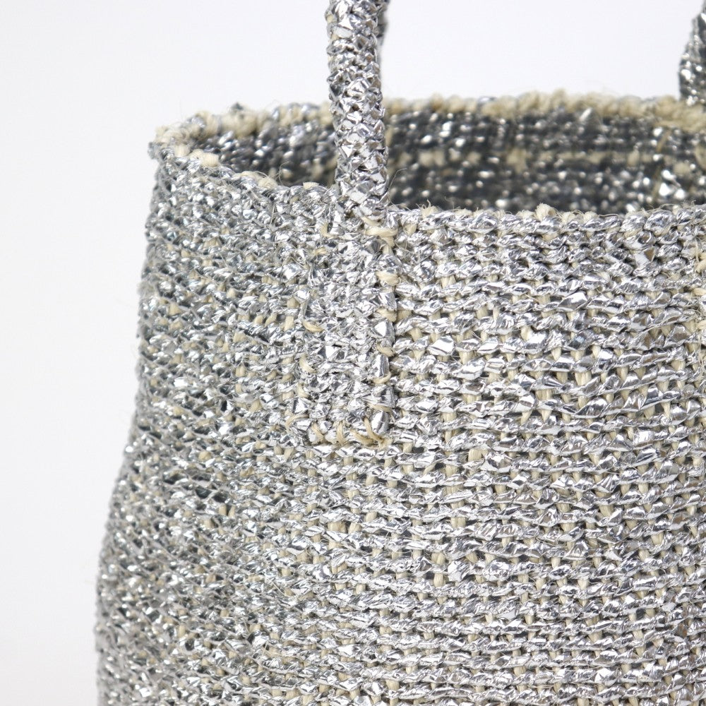 プラスチックサイザルバッグ9インチ コニカル プラチナ