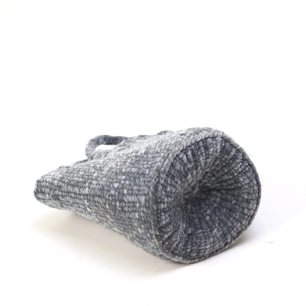 ベロアサイザルバッグ共手ミニ グレー