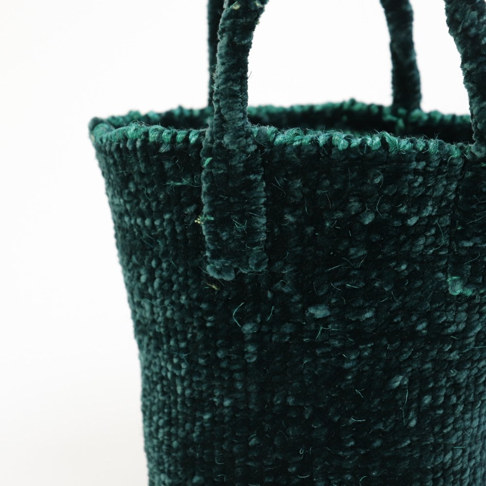 ベロアサイザルバッグ共手ミニ 緑