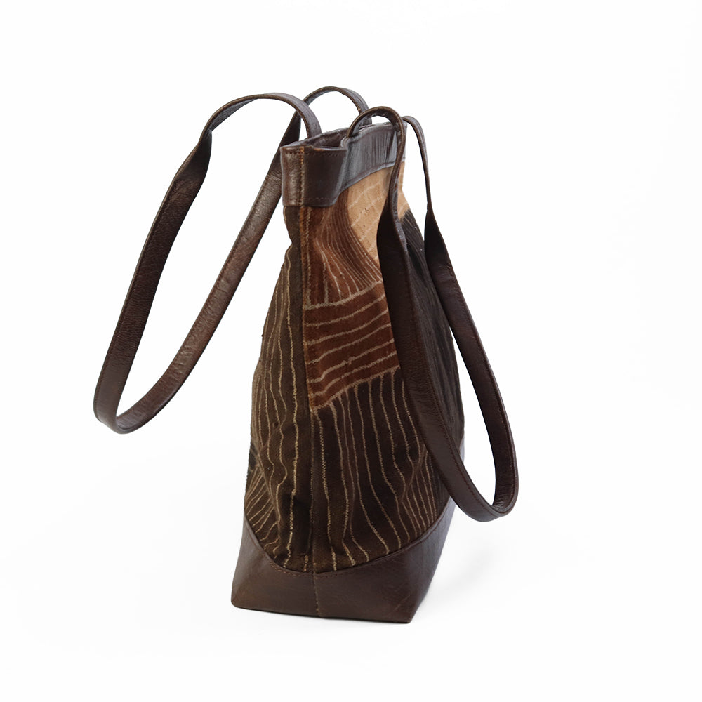 マリ泥染レザーバッグ 一点物