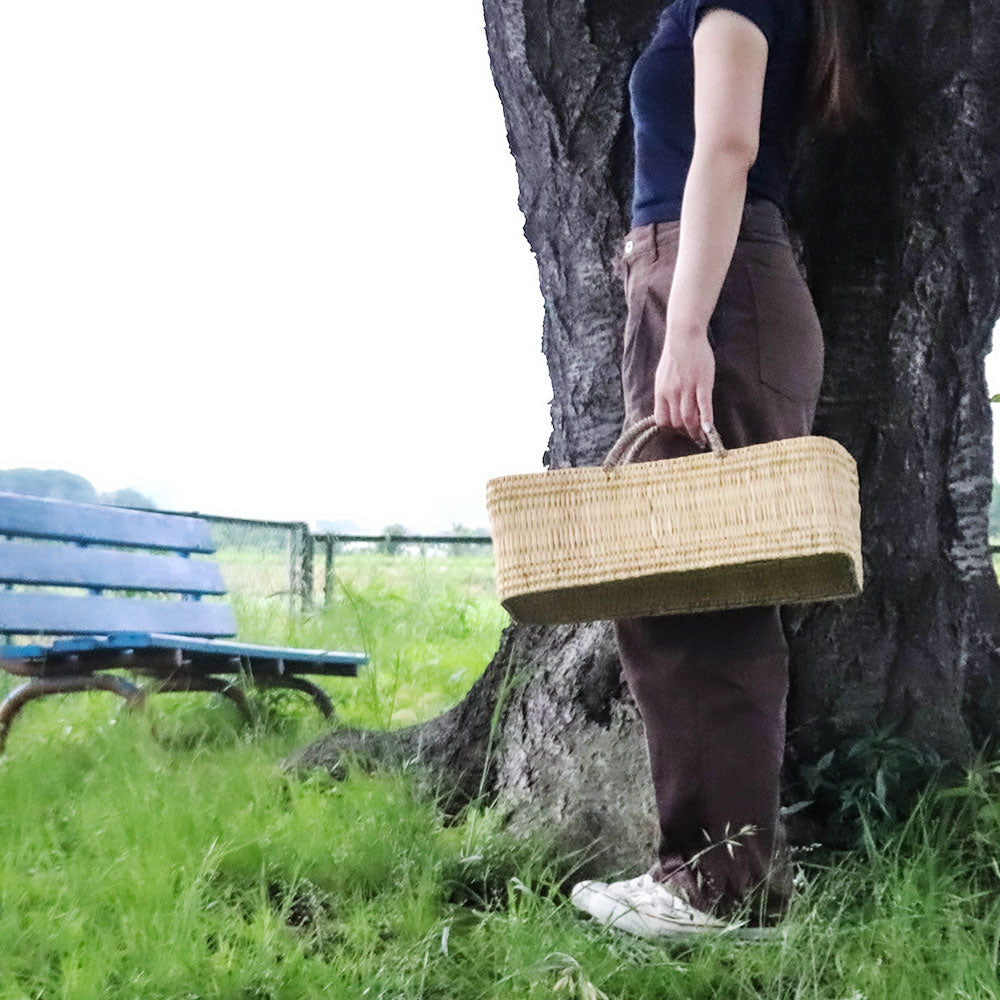 ストロー横長かご