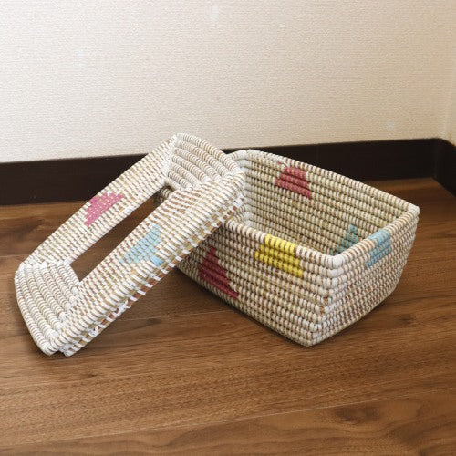 セネガル四角　ティッシュケース