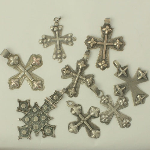 シルバーエチオピアクロス(古) 一点物 25【実店舗在庫品】
