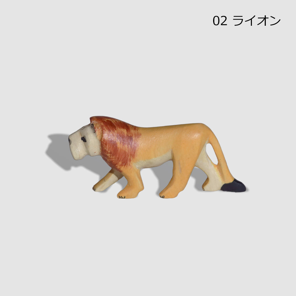 メル動物 サファリ 木彫り 動物 オブジェ ゾウ ライオン シマウマ キリン ヒョウ チーター カバ サイ バッファロー ケニア アフリカ雑貨 インテリア ギフト