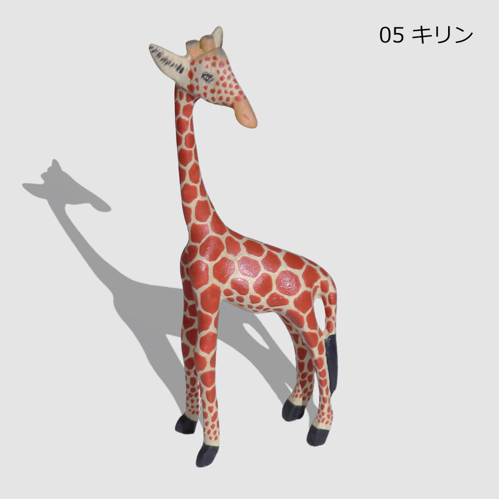 メル動物 サファリ 木彫り 動物 オブジェ ゾウ ライオン シマウマ キリン ヒョウ チーター カバ サイ バッファロー ケニア アフリカ雑貨 インテリア ギフト