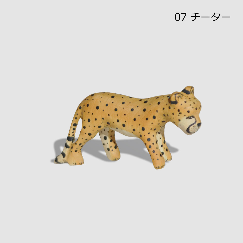 メル動物 サファリ 木彫り 動物 オブジェ ゾウ ライオン シマウマ キリン ヒョウ チーター カバ サイ バッファロー ケニア アフリカ雑貨 インテリア ギフト