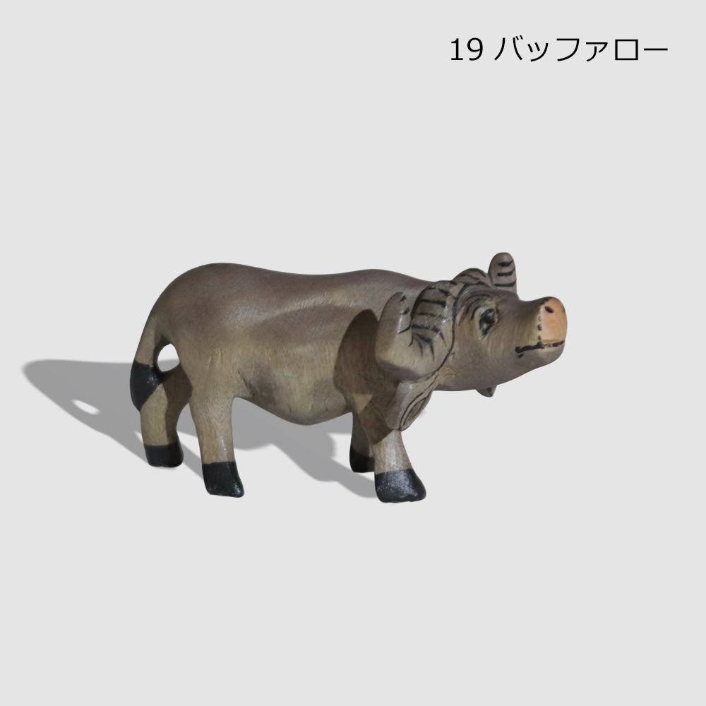 メル動物 サファリ 木彫り 動物 オブジェ ゾウ ライオン シマウマ キリン ヒョウ チーター カバ サイ バッファロー ケニア アフリカ雑貨 インテリア ギフト
