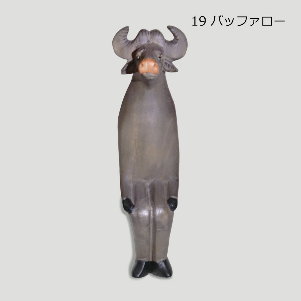 木の動物オブジェ メル動物 おすわり【ぶらり途中下車の旅放映商品】