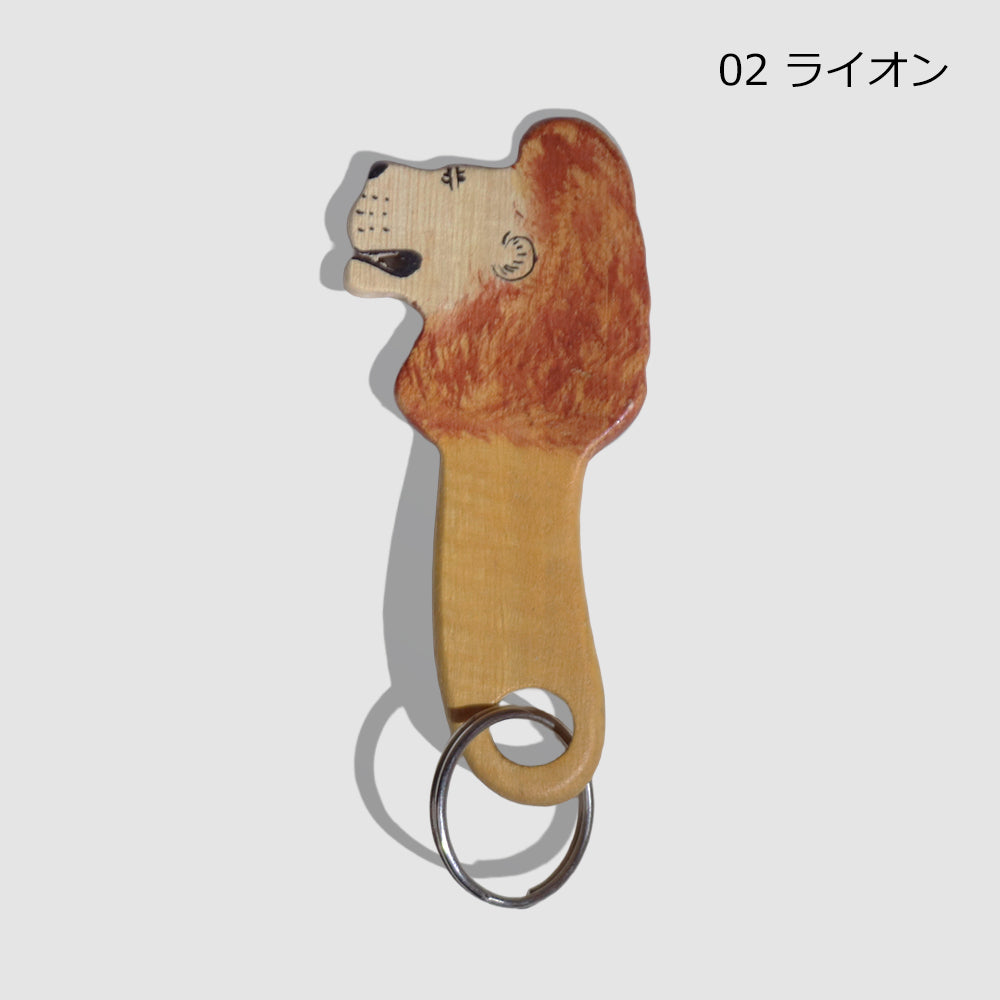 メル動物 キーリング 木製 動物 キーホルダー ゾウ ライオン シマウマ キリン ヒョウ チーター カバ ロバ ケニア アフリカ雑貨 手作り ギフト プレゼント