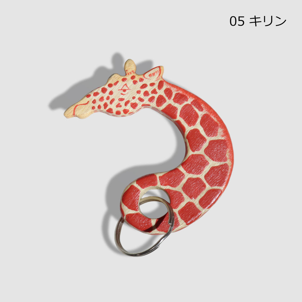 メル動物 キーリング 木製 動物 キーホルダー ゾウ ライオン シマウマ キリン ヒョウ チーター カバ ロバ ケニア アフリカ雑貨 手作り ギフト プレゼント