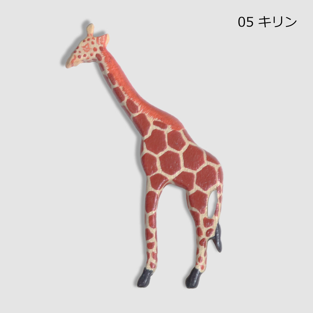 メル動物 マグネット 木製 動物 ゾウ ライオン シマウマ キリン ヒョウ チーター カバ サイ ガゼル ケニア アフリカ雑貨 手作り サファリ 冷蔵庫 ギフト プレゼント