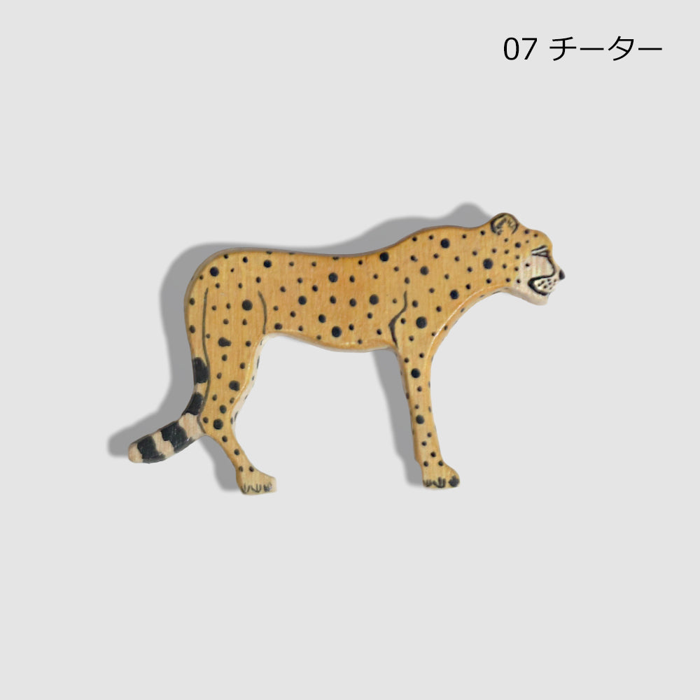 メル動物 マグネット 木製 動物 ゾウ ライオン シマウマ キリン ヒョウ チーター カバ サイ ガゼル ケニア アフリカ雑貨 手作り サファリ 冷蔵庫 ギフト プレゼント