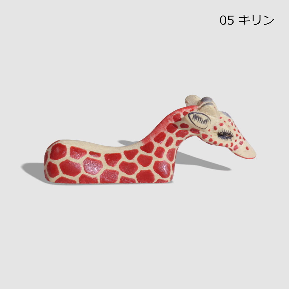 メル動物 箸置き ゾウ シマウマ キリン チーター カバ