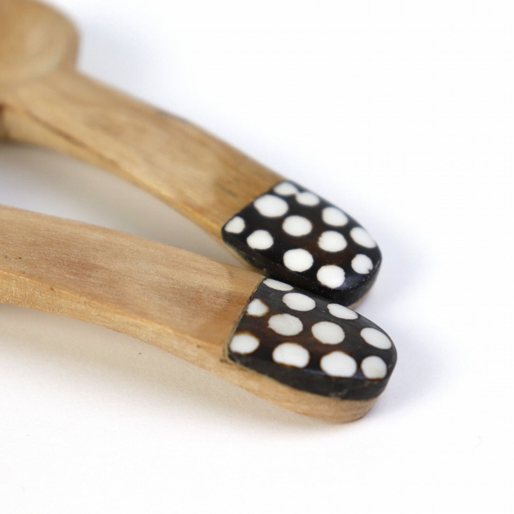 オリーブ牛骨スパイススプーン キベラフンディ ミディアム ポルカドット