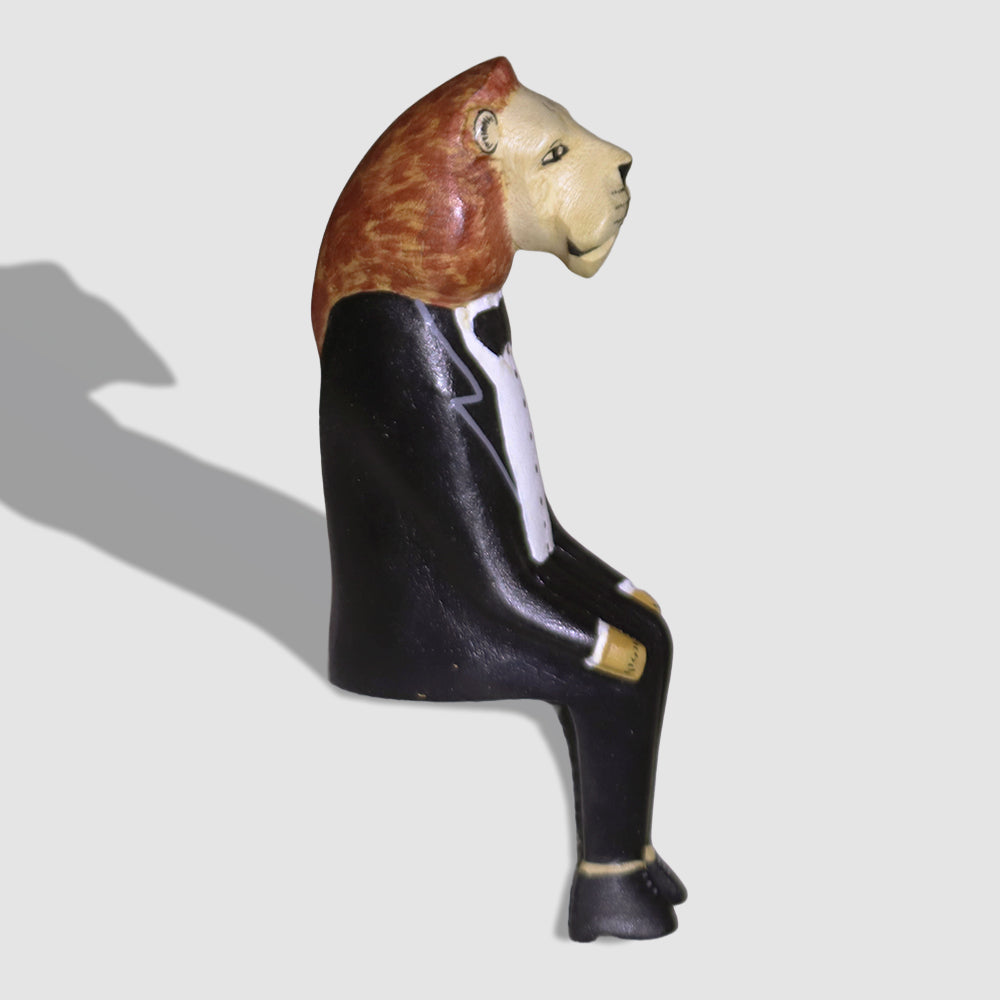 メル動物 すわり パーティ ライオン