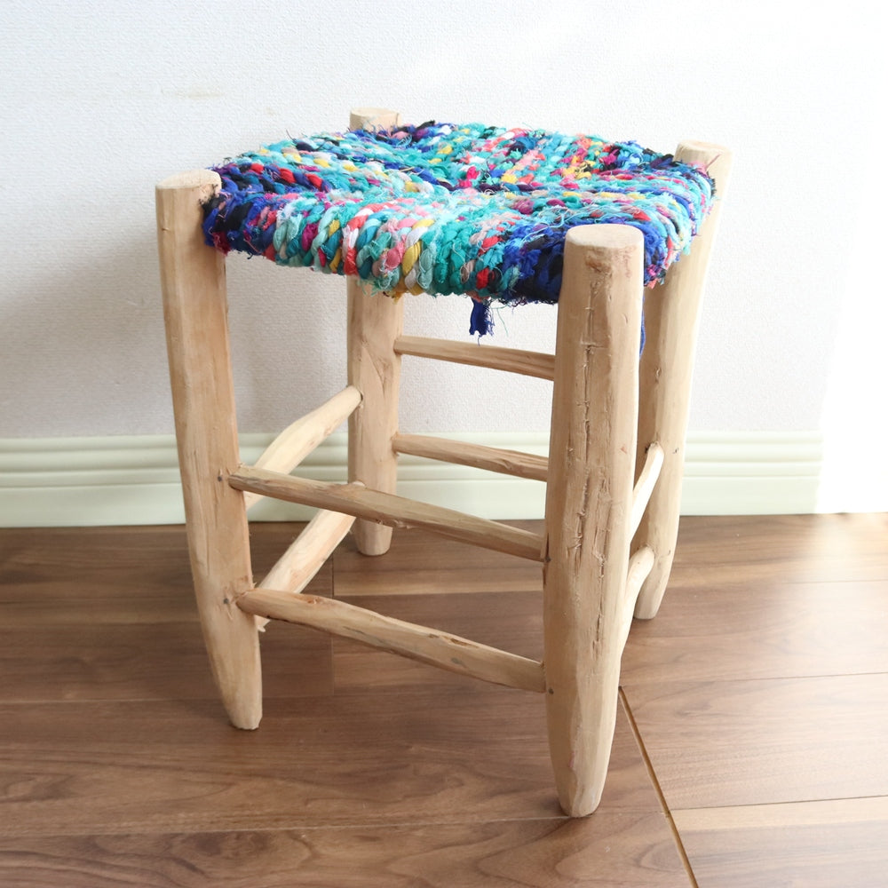 アフリカンアート木製椅子 アフリカ ジンバブエ トンガ スツール 木彫り L 腰掛 椅子 アフリカン