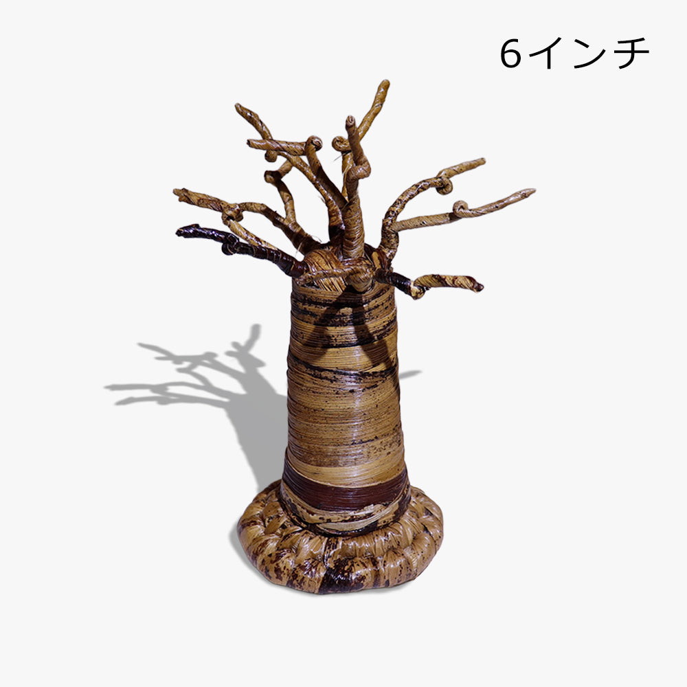 バナナ樹皮 バオバブ オブジェ 置物