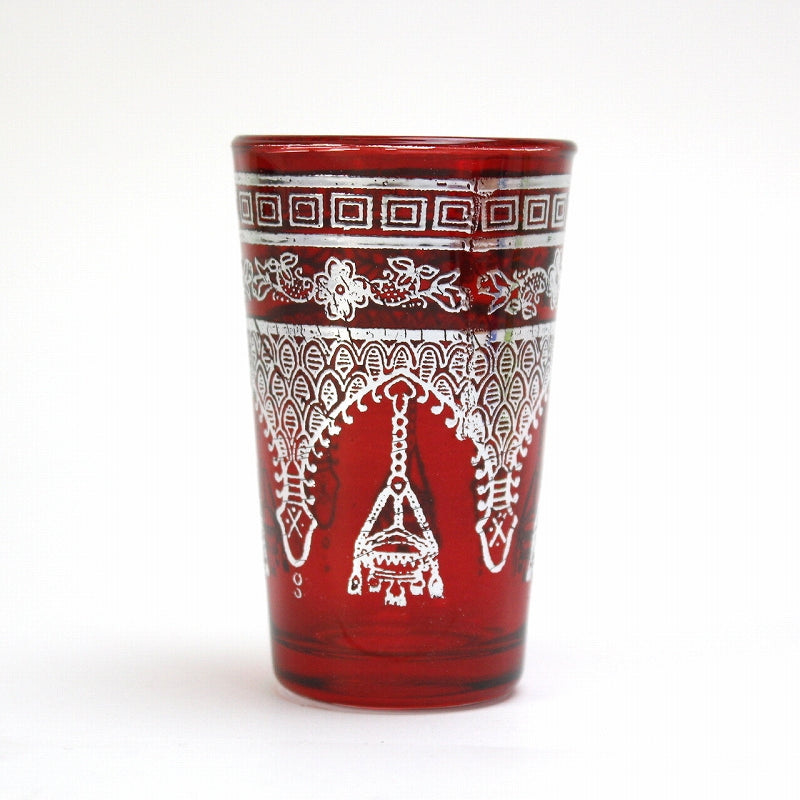 モロッコプリントグラス  シルバーシャンデリア