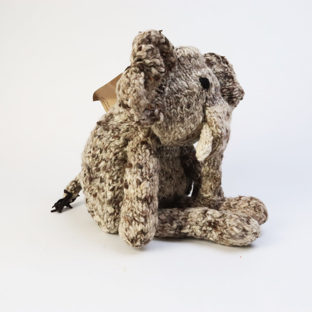 ケナナKENANAKNITTERSウールおすわり動物中ゾウ