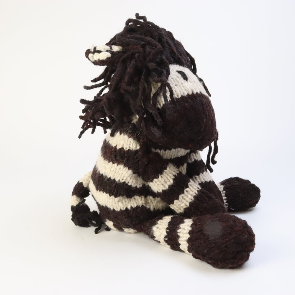 ケナナニッターズ ウールおすわり動物 小 シマウマ