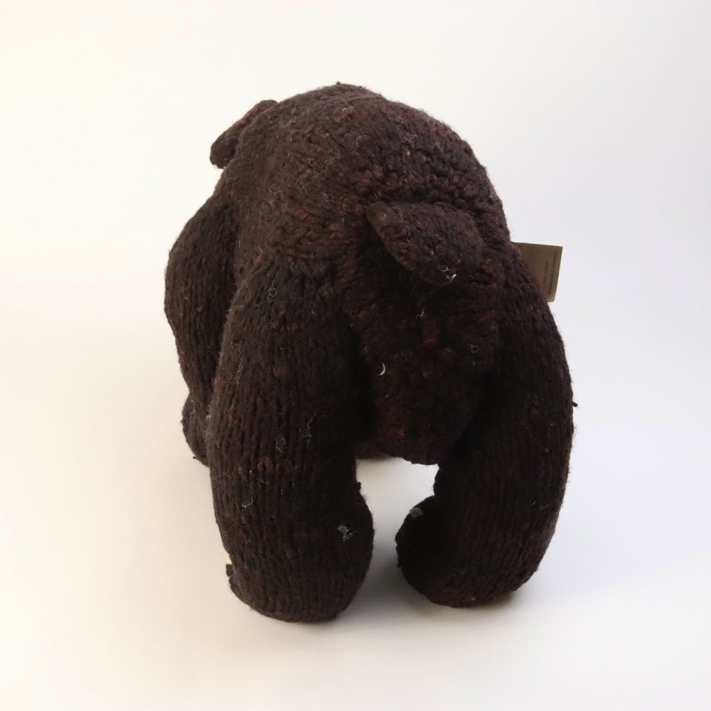 ケナナKENANAKNITTERSウール動物特大クマ黒