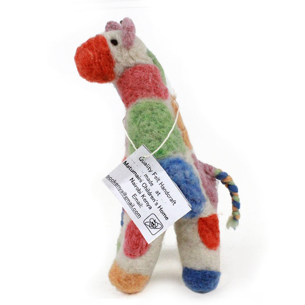 マトマイニ フェルト動物 S マルチカラー キリン