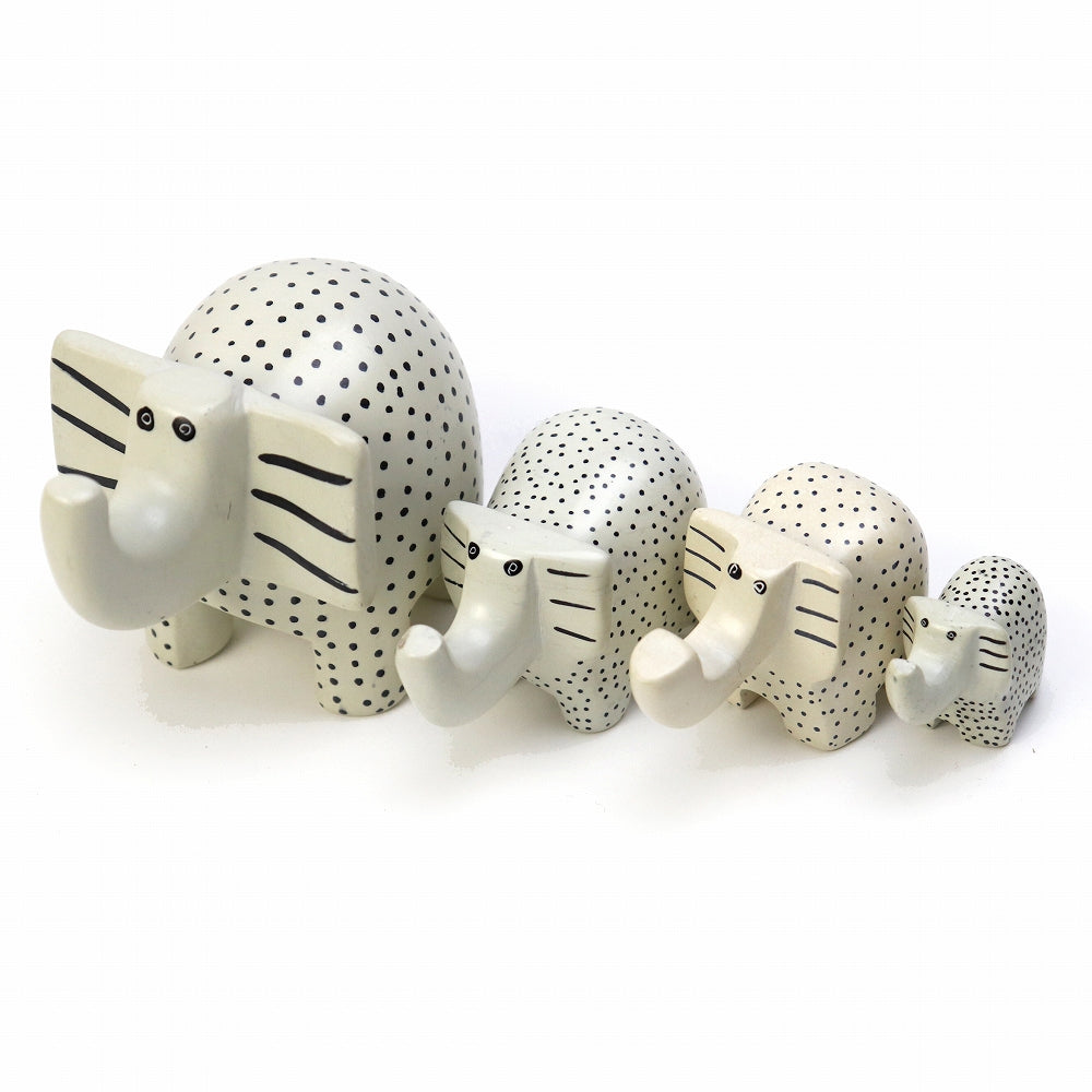 ソープストーン ナチュラル動物 ジャンボ ゾウ