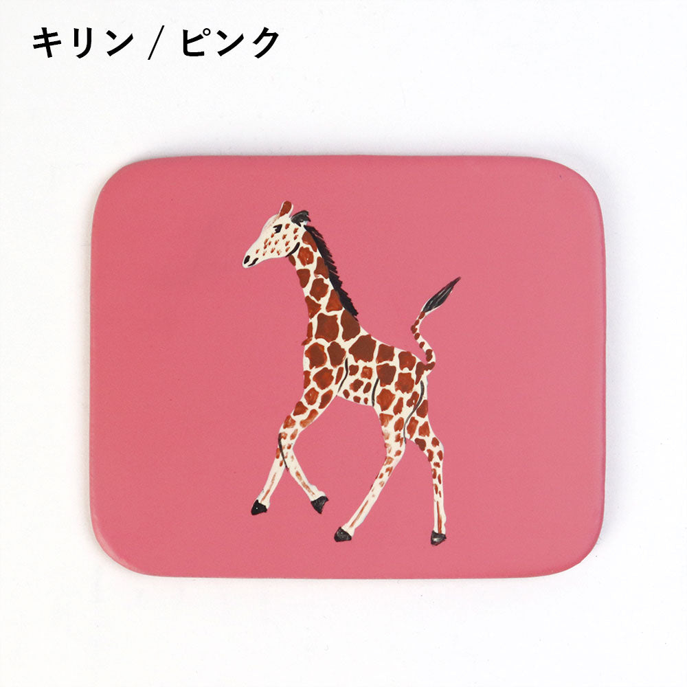 ハンドペイント動物コースター