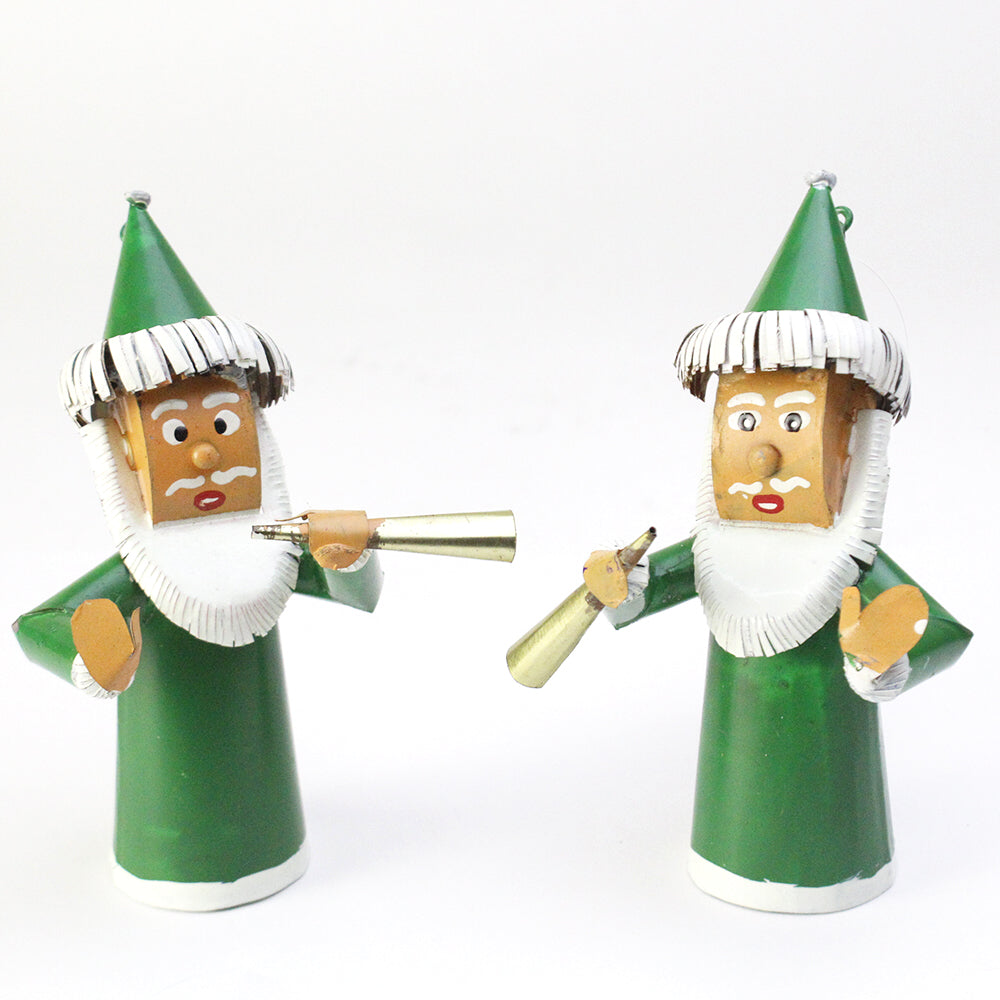 ブリキアフリカンサンタクロース オーナメント レッド/ホワイト