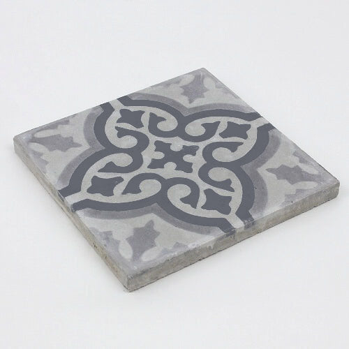 モロッコ　手刷り　タイル　20x20(cm)