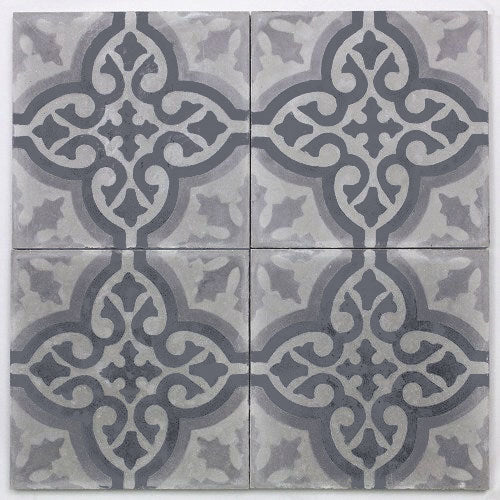モロッコ　手刷り　タイル　20x20(cm)