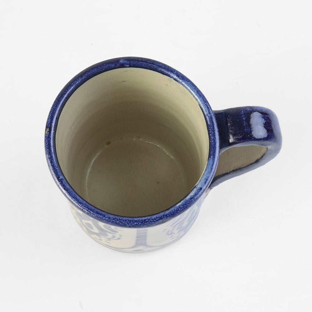 フェズ陶器飾りカップ 青【実店舗在庫品】