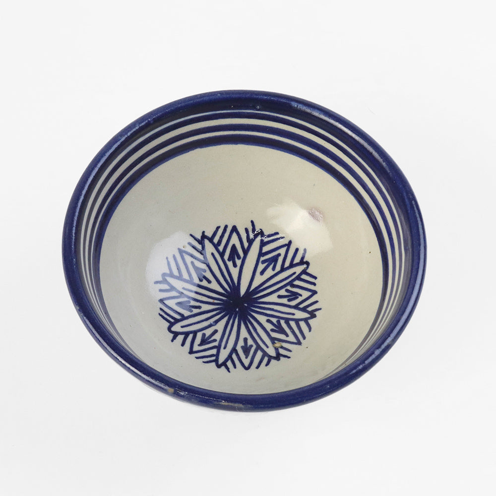 フェズ陶製ボウル 小 青【実店舗在庫品】