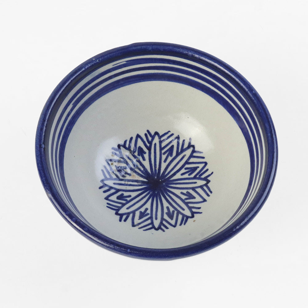 フェズ陶製ボウル 小 青【実店舗在庫品】