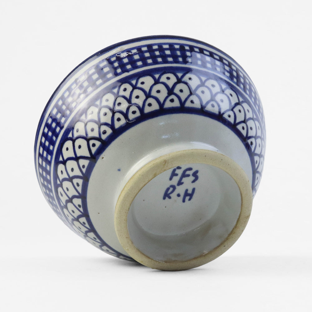 フェズ陶製ボウル 小 青【実店舗在庫品】