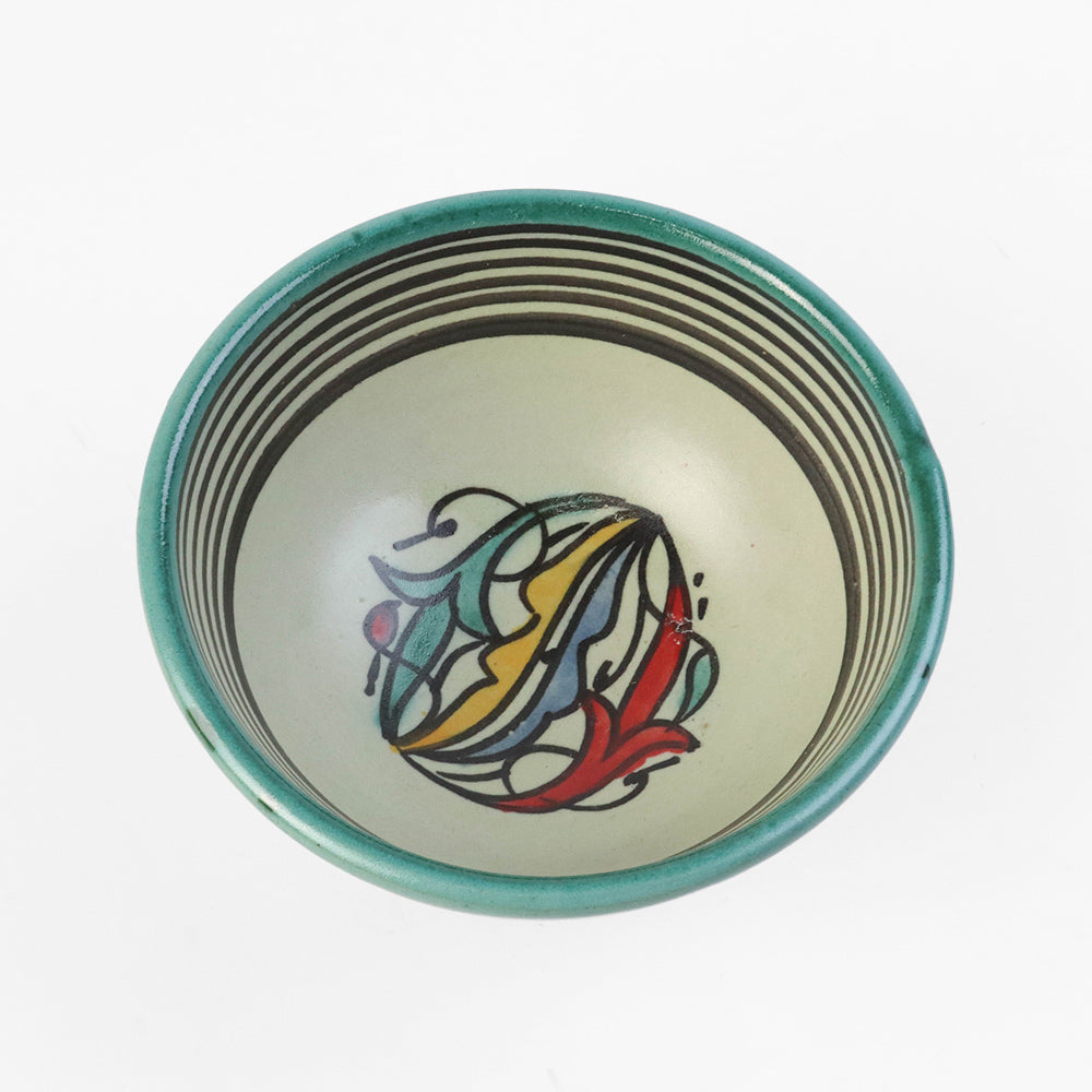 フェズ陶製ボウル 小 緑【実店舗在庫品】