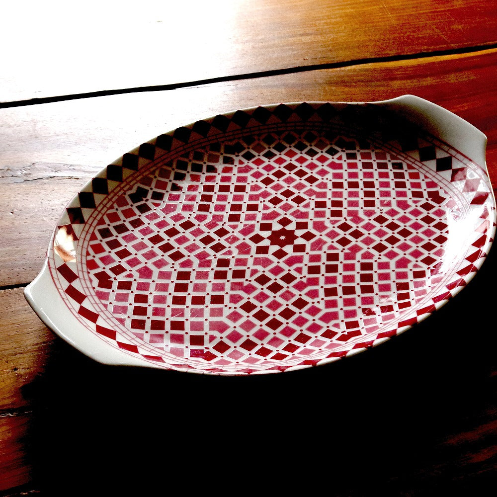 モロッコ陶器 コセマ 飾りプレート  40 一点物【実店舗在庫品】