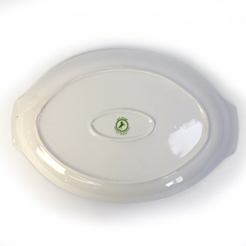 モロッコ陶器 コセマ 飾りプレート  70 一点物【実店舗在庫品】