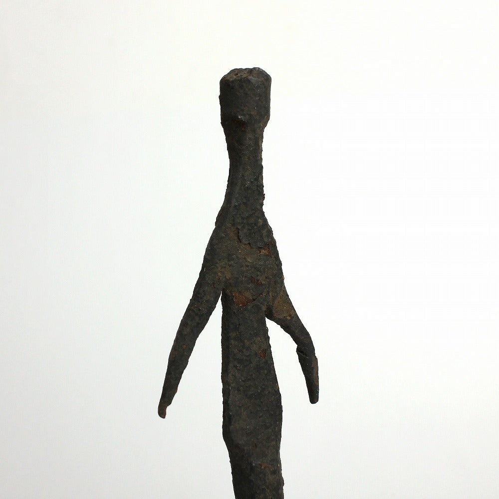 ランバ鉄小像 支え付  03一点物