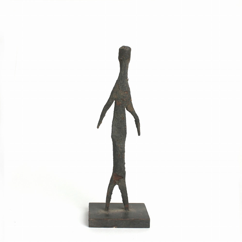 ランバ鉄小像 支え付  03一点物