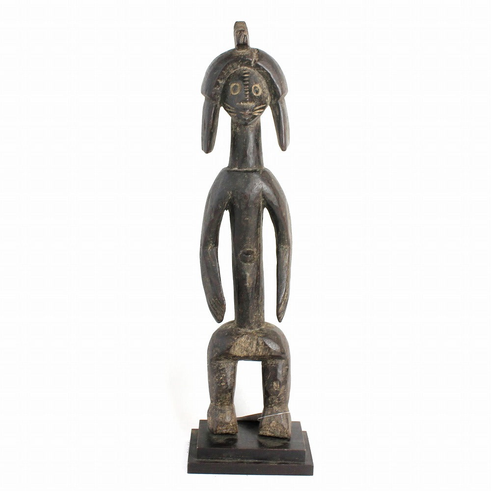 新規、アフリカの彫刻。 アチェ族母子彫像 高さ49cm アフリカンアート 木彫刻 (f340-17