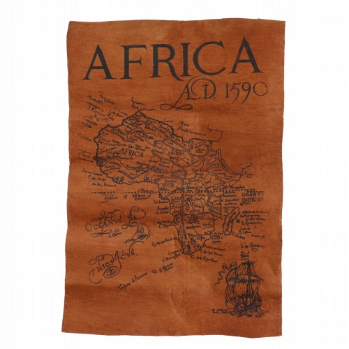 バーククロスタペストリー アフリカ地図