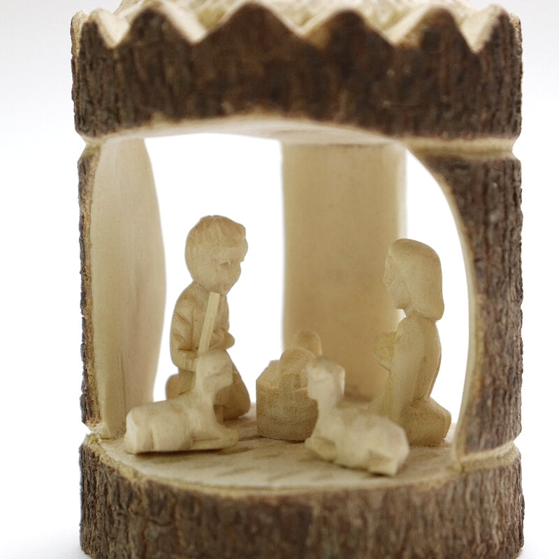 特別出品　フェーヴ　キリスト生誕　匿名配送 ナチュラルウッド キリスト生誕置物 brown×natural クリッペ おうち