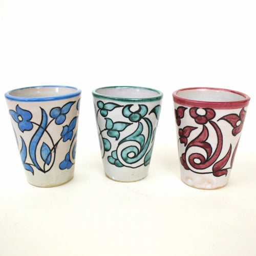 モロッコ　フェズの花入　花瓶　陶器製 モロッコの陶器の花瓶-ピンク - mosaic＊blue citron