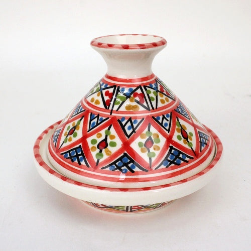 スラマ チュニジア製陶器 タジンミニ 赤
